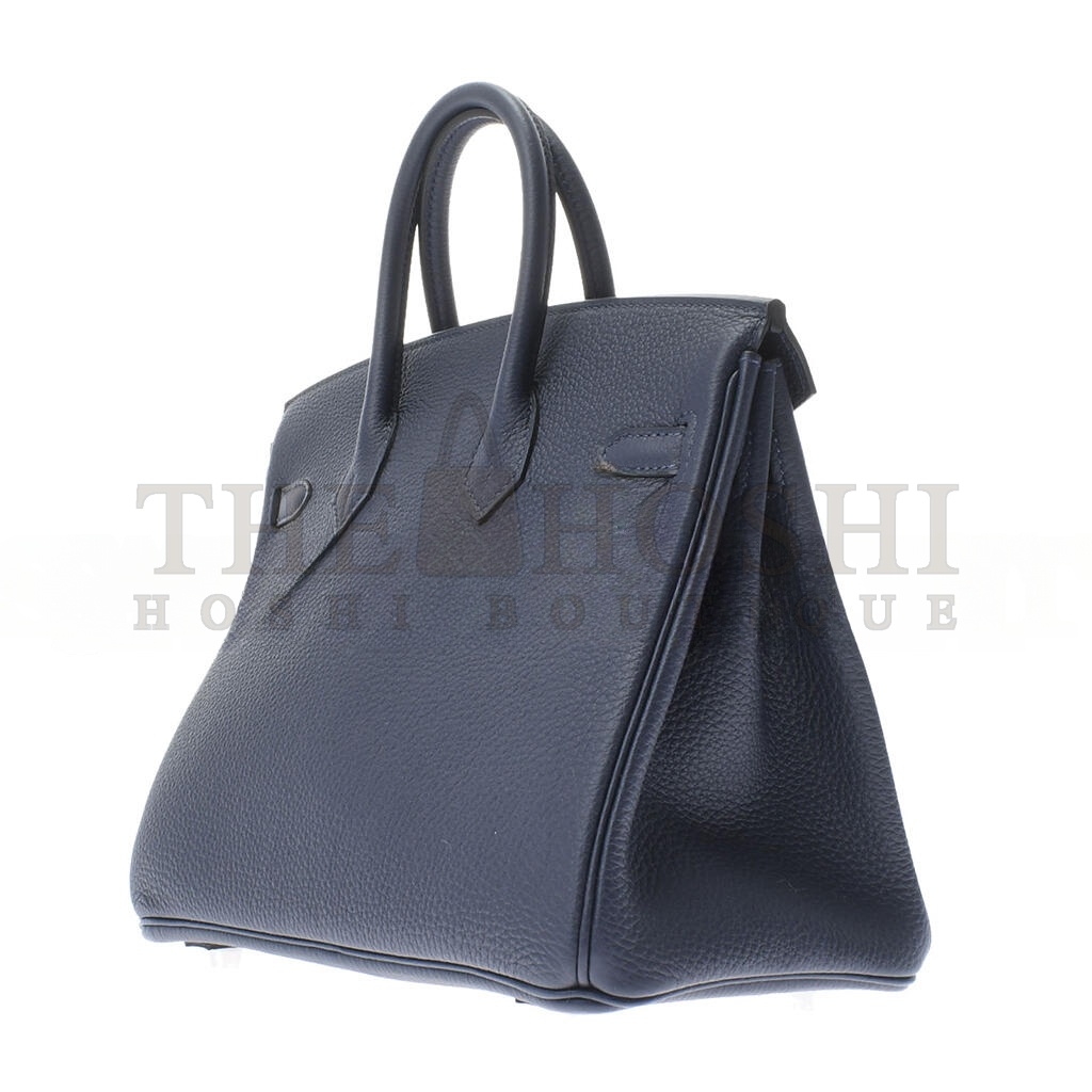 H**me5 BIRKIN 25 TOGO LEATHER SAPPHIRE BLUE AND PEACOCK GREEN SILVER BUCKLE 476967 (25*20*13cm) Master Quality
